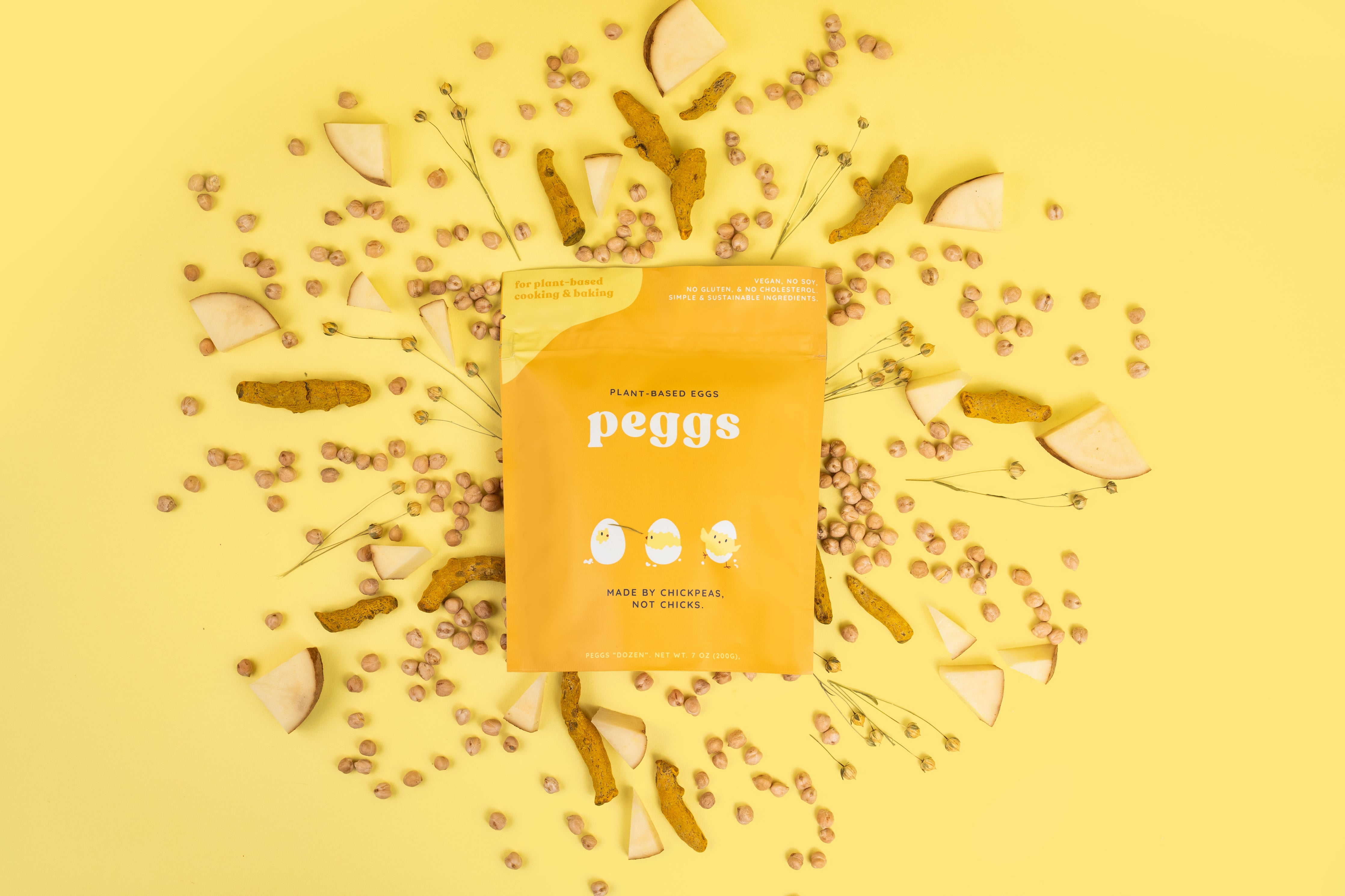 Peggs are an egg replacer that uses real, clean ingredients. 